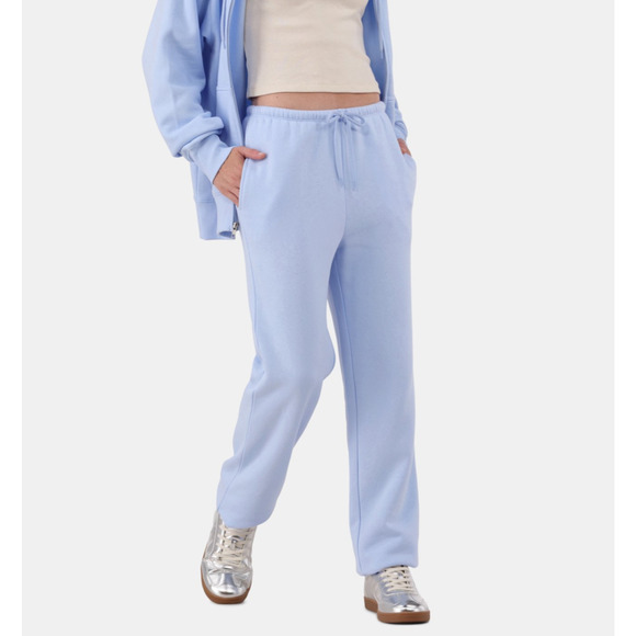 No Boundaries Juniors Blue Fleece Jogger Sweatpants Love You Blue Size M - Picture 3 of 7